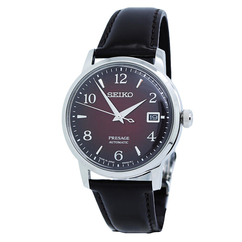 Seiko Presage Automatic Red Dial Men's Watch SRPE41J1