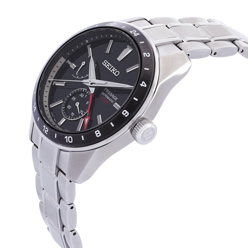 Seiko Presage Luxe Sharp Edge Automatic Black Dial Men's Watch