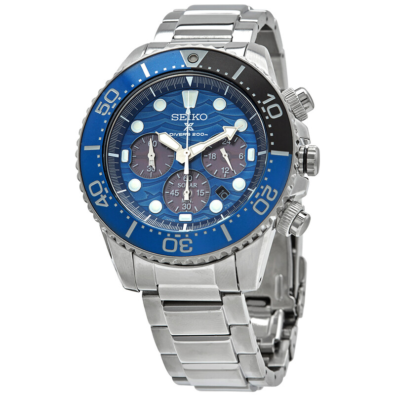 Seiko Prospex Chronograph Quartz Blue Dial Men's Watch SSC741P1