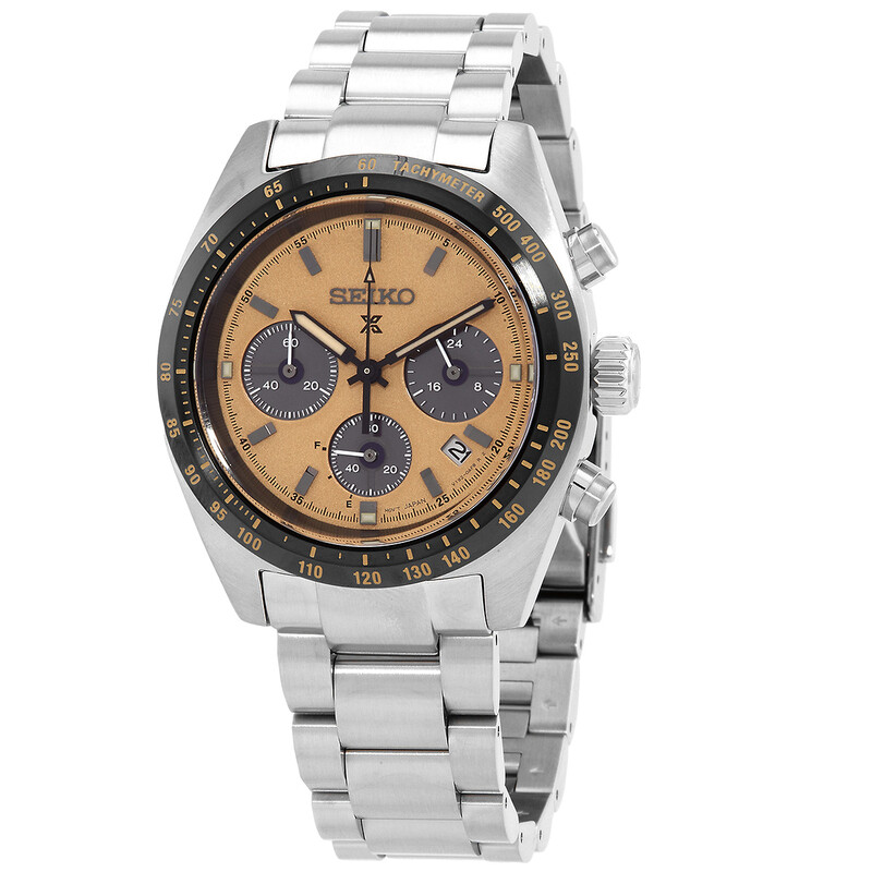 Seiko Prospex Chronograph Quartz Champagne Dial Men's Watch SSC817