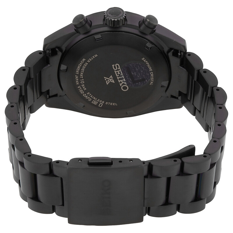 Seiko Prospex Speedtimer Chronograph Black Dial Men's Watch SSC917