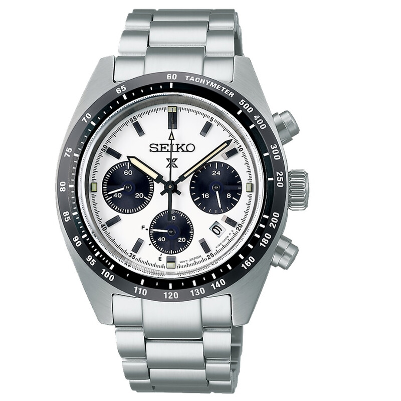 Seiko Prospex Speedtimer Chronograph White Dial Men's Watch