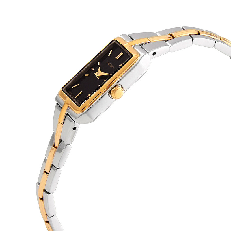 Seiko Quartz Black Dial Two-tone Ladies Watch SWR046  display picture 1