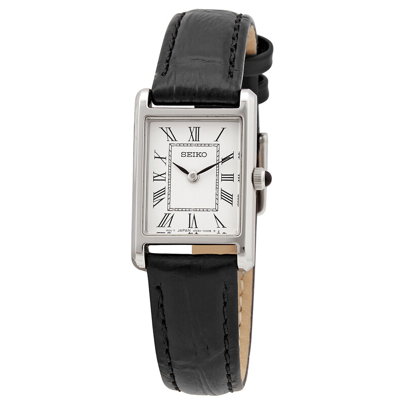 Women\'s Black White Leather Strap Analog Quartz Luminous Dial Waterproof Watch Amazon.com: Top Plaza Womens Leather Watch,Fashion Casual  main image 4