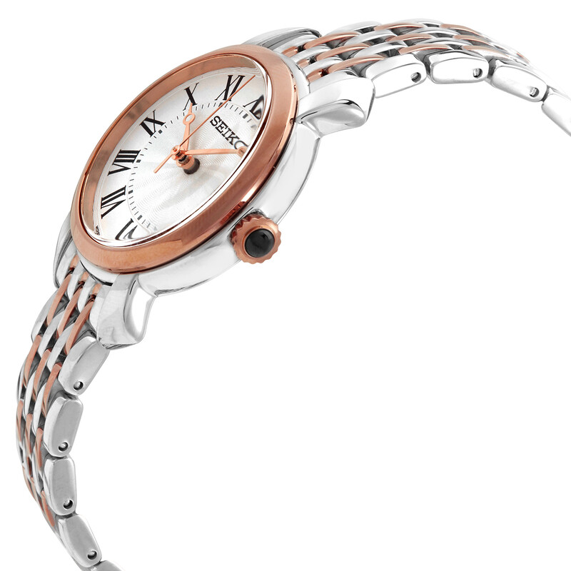 Seiko Quartz White Dial Two-tone Ladies Watch P1 SUR628