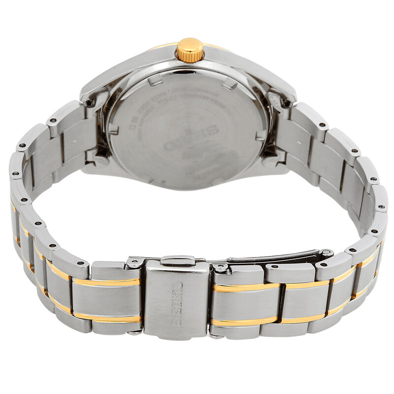 Seiko Quartz White Dial Two-tone Ladies Watch P1 SUR636