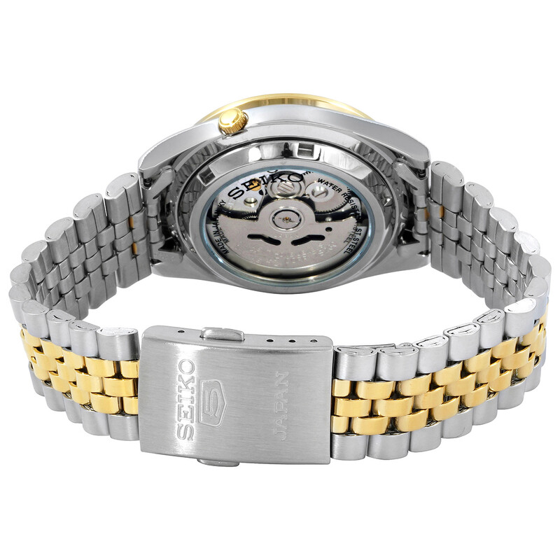 Seiko 5 Automatic Black Dial Men's Watch SNKC42J1 - Watches