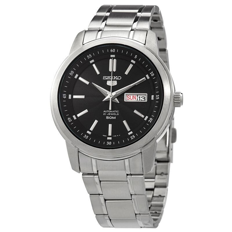 Seiko 5 Automatic Black Dial Men's Watch SNKM87 4954628176318
