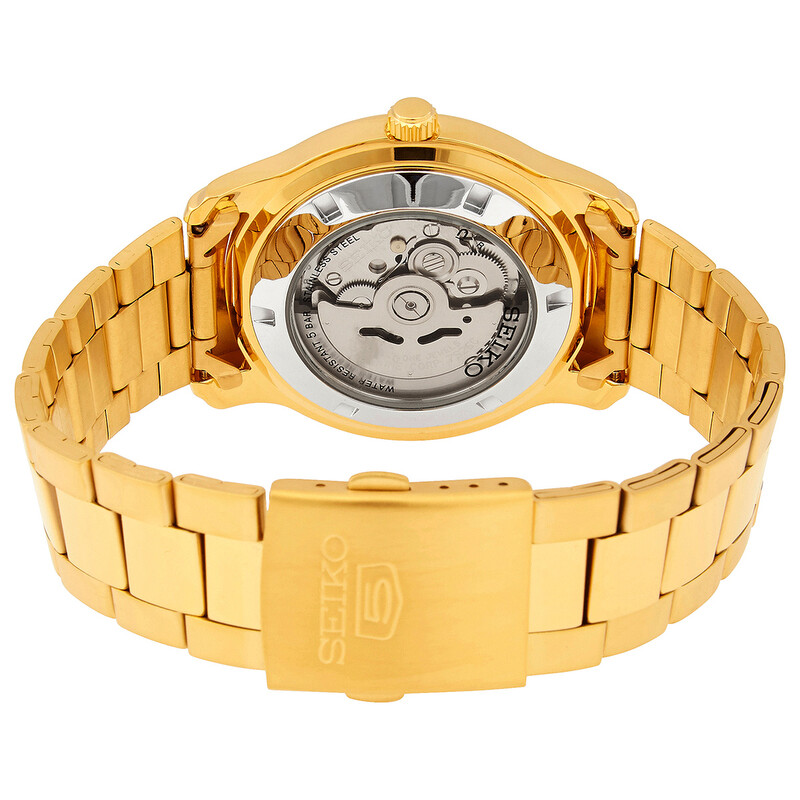 Seiko 5 Automatic Champagne Dial Men display picture 2