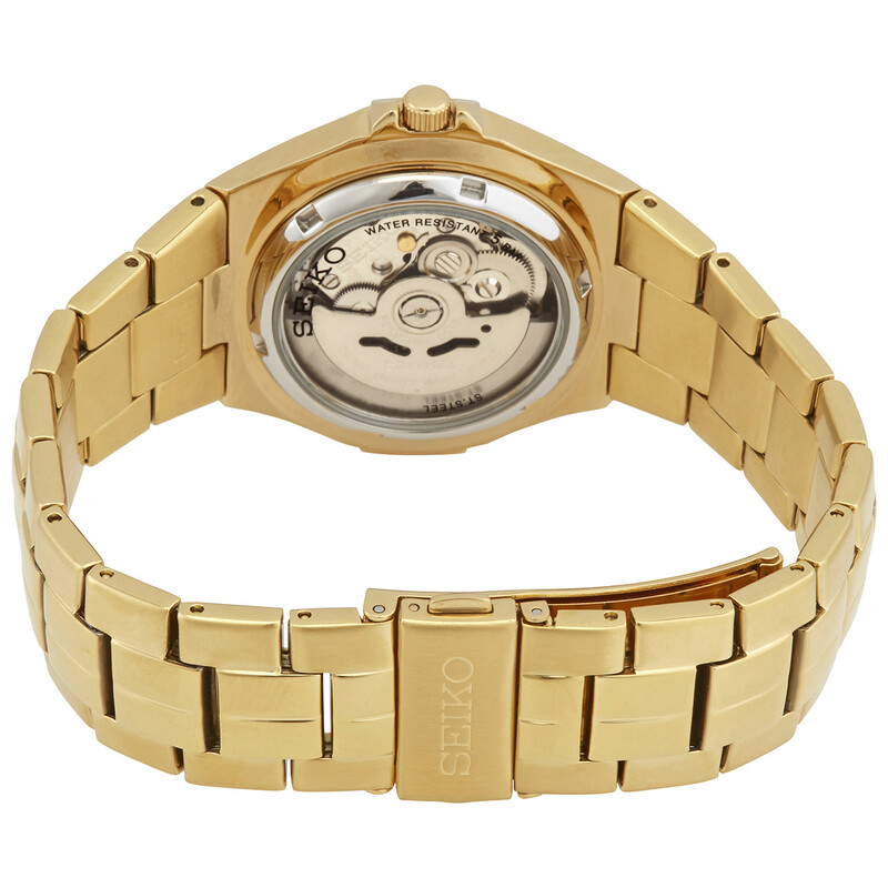 Seiko 5 Automatic Gold Dial Men's Watch SNZE32 4954628077813