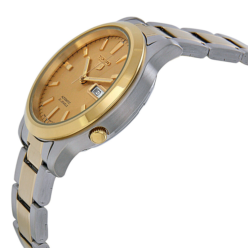 Seiko Series 5 Automatic Gold Dial Men's Watch SNK792