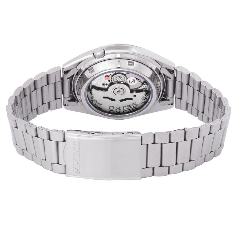 Seiko 5 Automatic Grey Dial Men's Watch SNXS75K1 - Watches