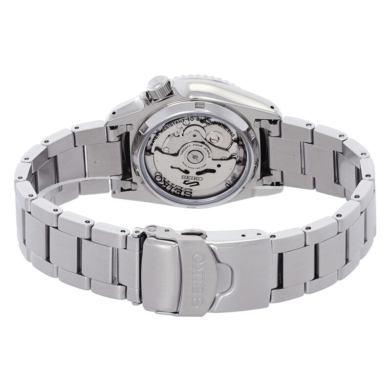Seiko Seiko 5 Automatic Orange Dial Unisex Watch SRPK35