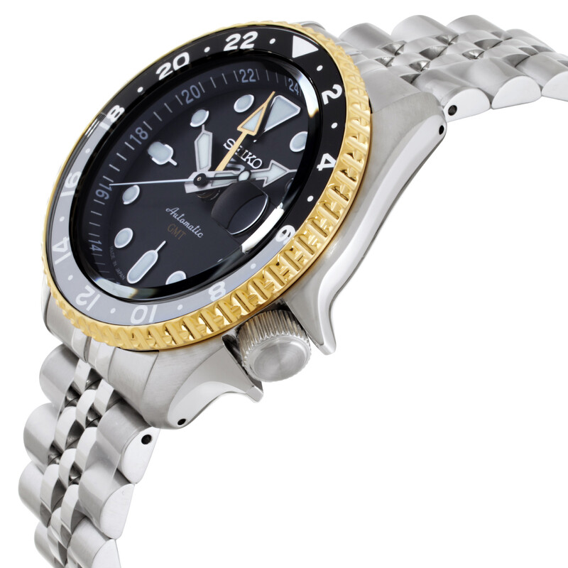 Seiko Seiko 5 GMT Automatic Analog-Digital Grey Dial Men's Watch
