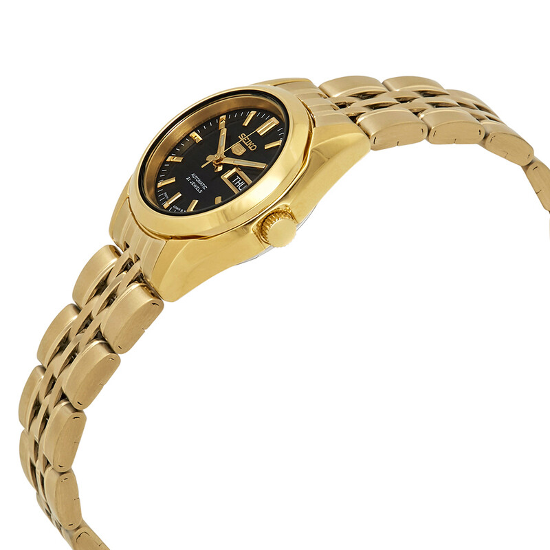 NWT Seiko Series 5 Automatic Black Dial Ladies Watch Seiko Women main image 3