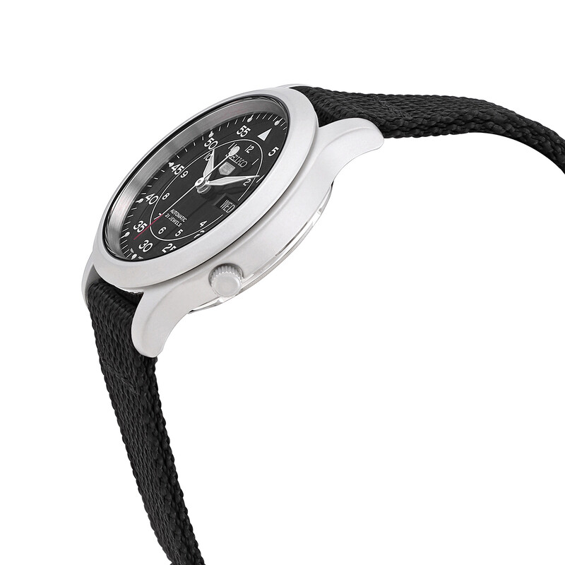 Seiko Series 5 Automatic Black Dial Men's Watch SNK809K2 - 546x546 Image #2