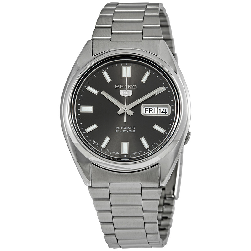 Seiko Series 5 Automatic Black Dial Men display picture 3