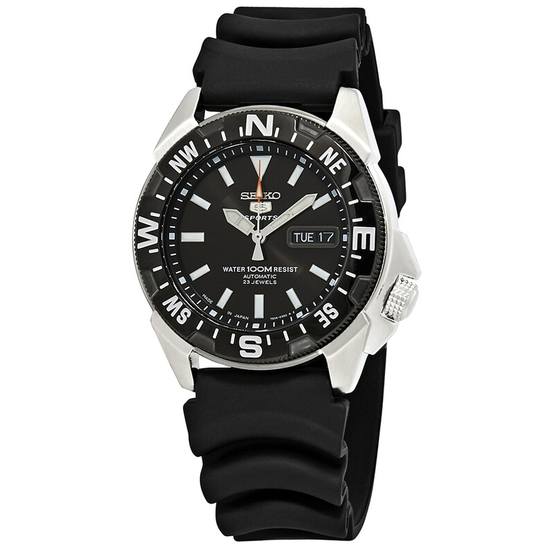 メル2 セイコー5スポーツ SNZE81J2 Seiko Series 5 Automatic Black Dial Men's Watch SNZE81J2
