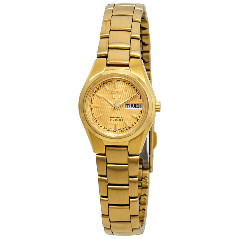 chinese dress ladies Ladies SEIKO Essentials Gold Plated Quartz Link Watch SUR632  Wexford  Jewelers