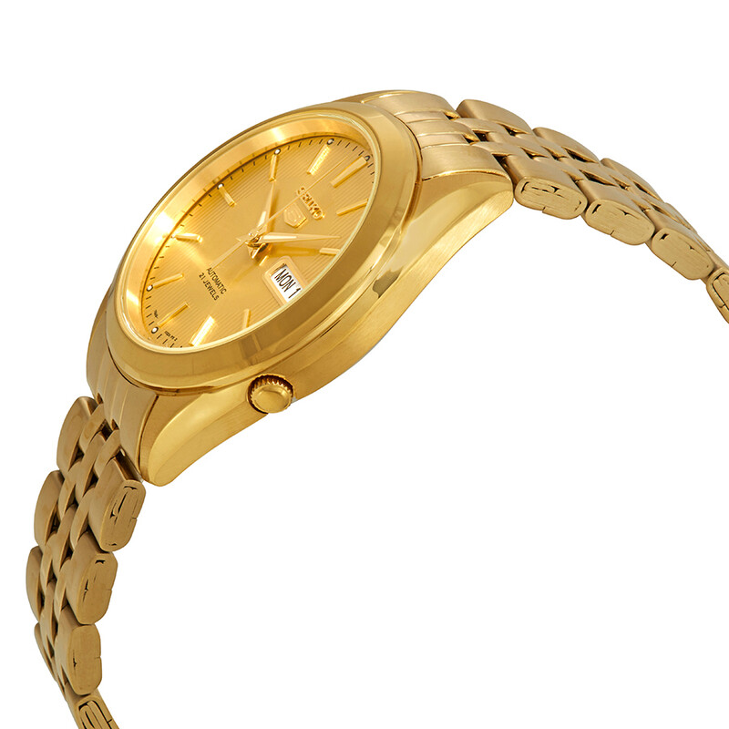 Seiko Series 5 Automatic Gold Dial Men's Watch SNKL28