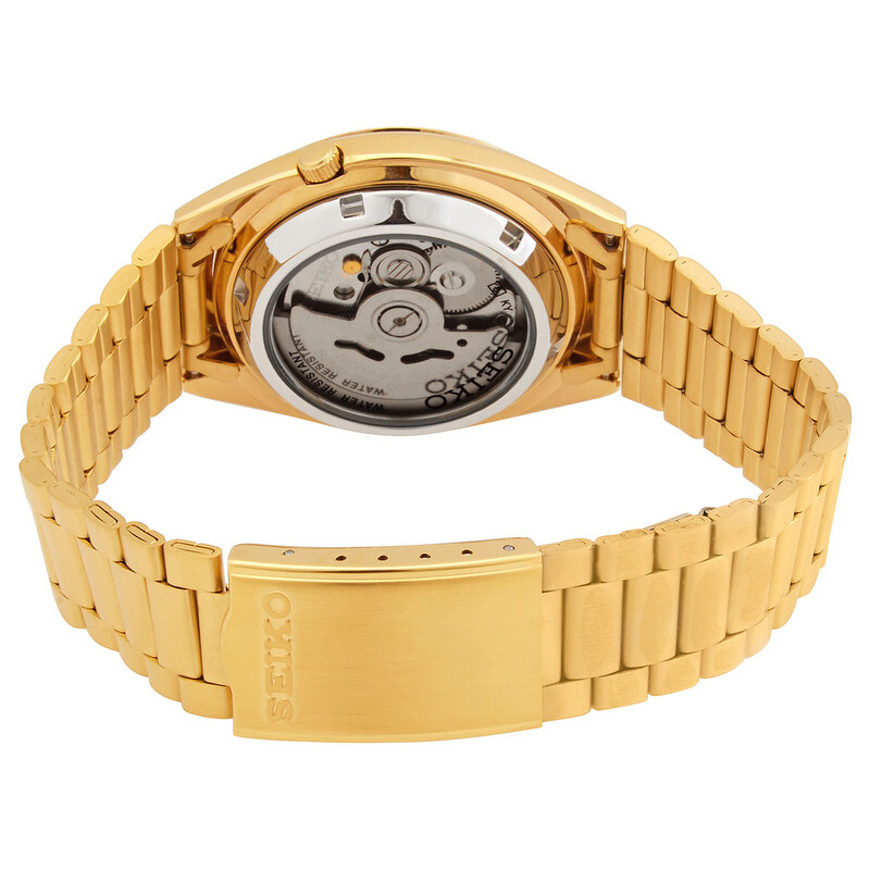 Seiko Series 5 Automatic Gold Dial Men's Watch SNXS80K1