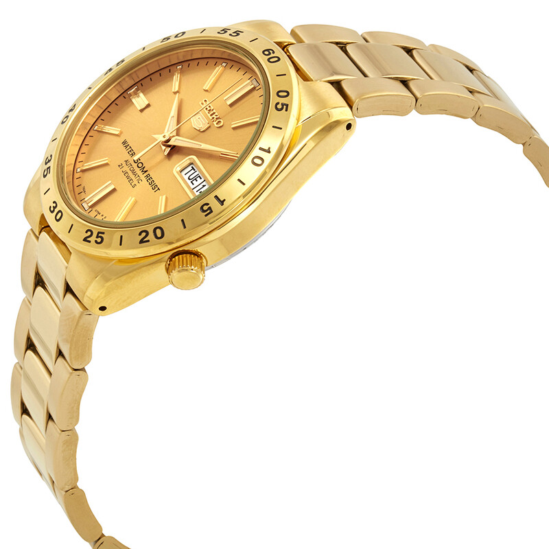 Seiko Series 5 Automatic Gold Dial Watch SNKE06K1S 4954628064554