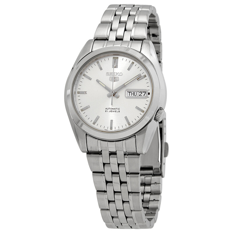 NWT Seiko 5 Automatic Silver Dial Men\'s Watch NWT Authentic Seiko Series 5 Automatic Silver Dial Men\ main image 4