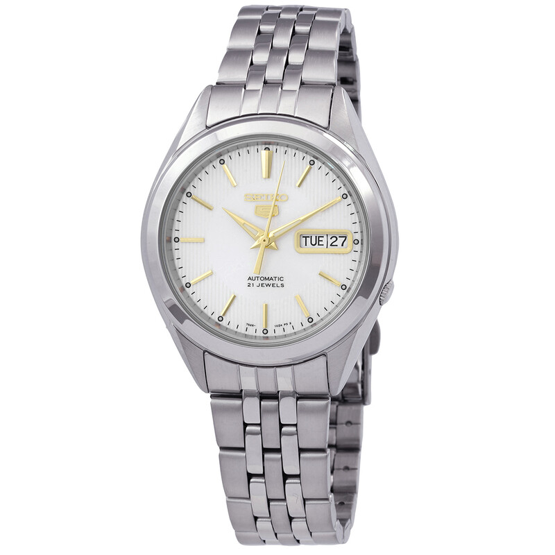 Seiko Series 5 Automatic Silver Dial Men display picture 3