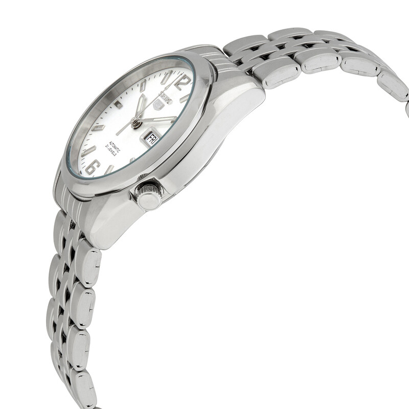 Seiko Series 5 Automatic White Dial Men's Watch SNK385K1