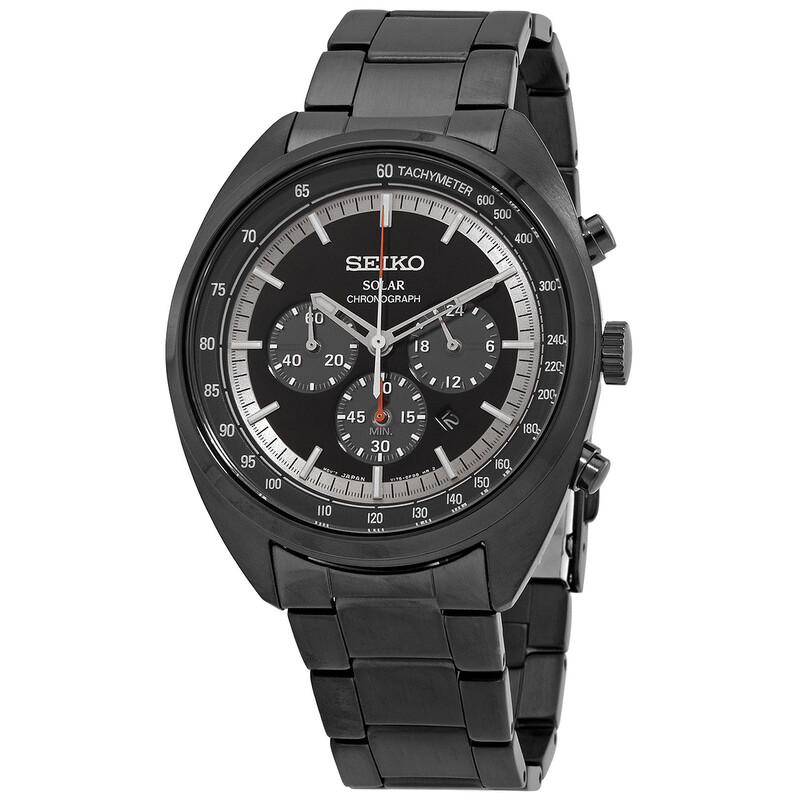 Seiko Solar Chronograph Black Dial Men's Watch SSC623P1