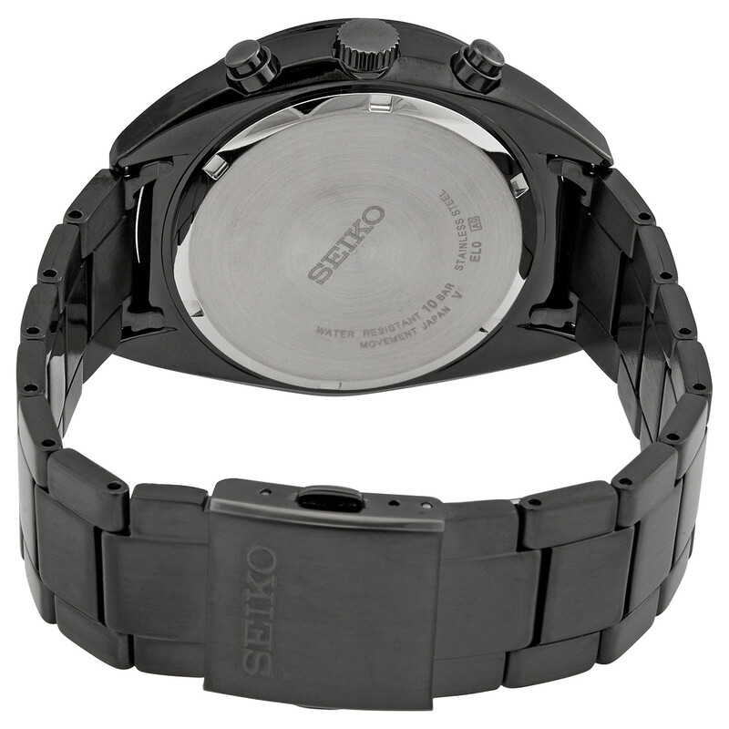 Seiko Solar Chronograph Black Dial Men's Watch SSC623P1