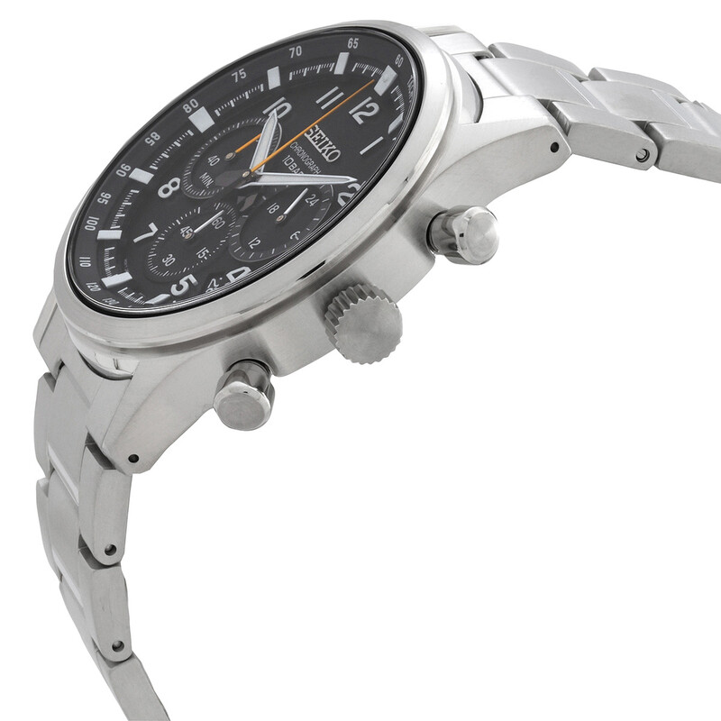 Seiko Sport Chronograph Quartz Black Dial Men's Watch SSB447P1