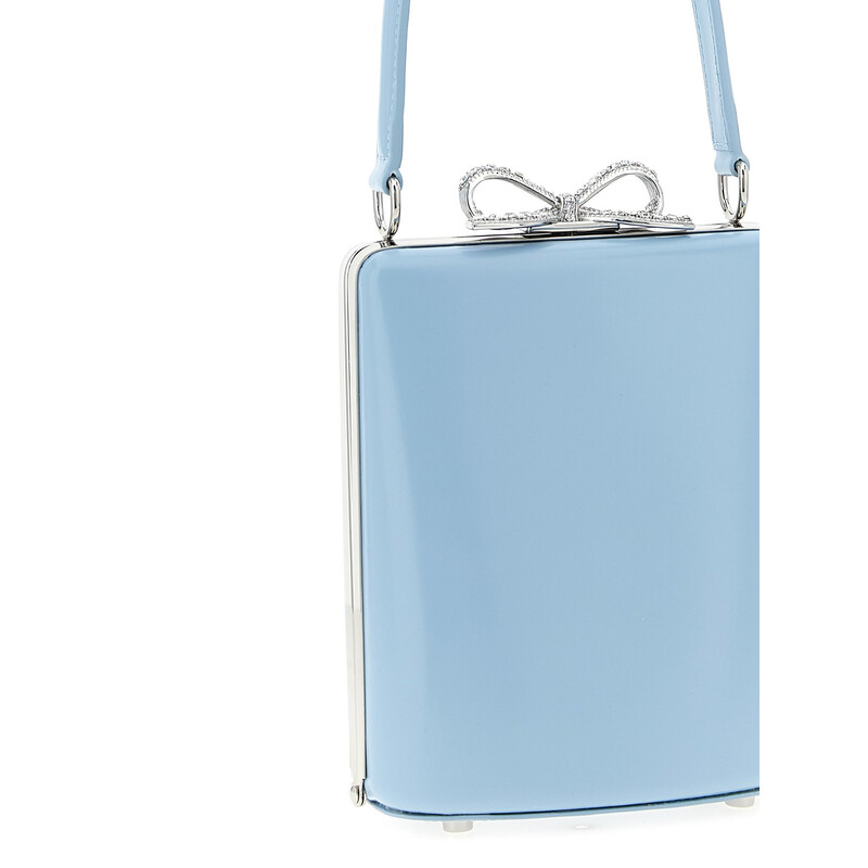 Self Portrait Self-Portrait Blue Leather Bag Handbag PF25325BLBLUE