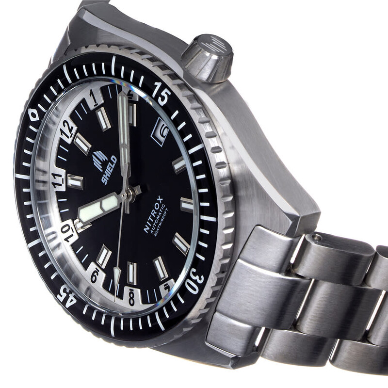 Shield Nitrox Automatic Black Dial Men's Watch SLDSH114-1