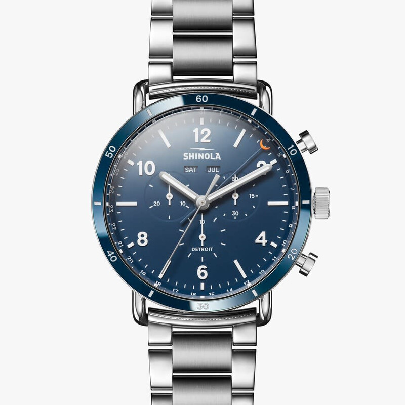 Shinola The Canfield Sport Chronograph Quartz Blue Dial Men's
