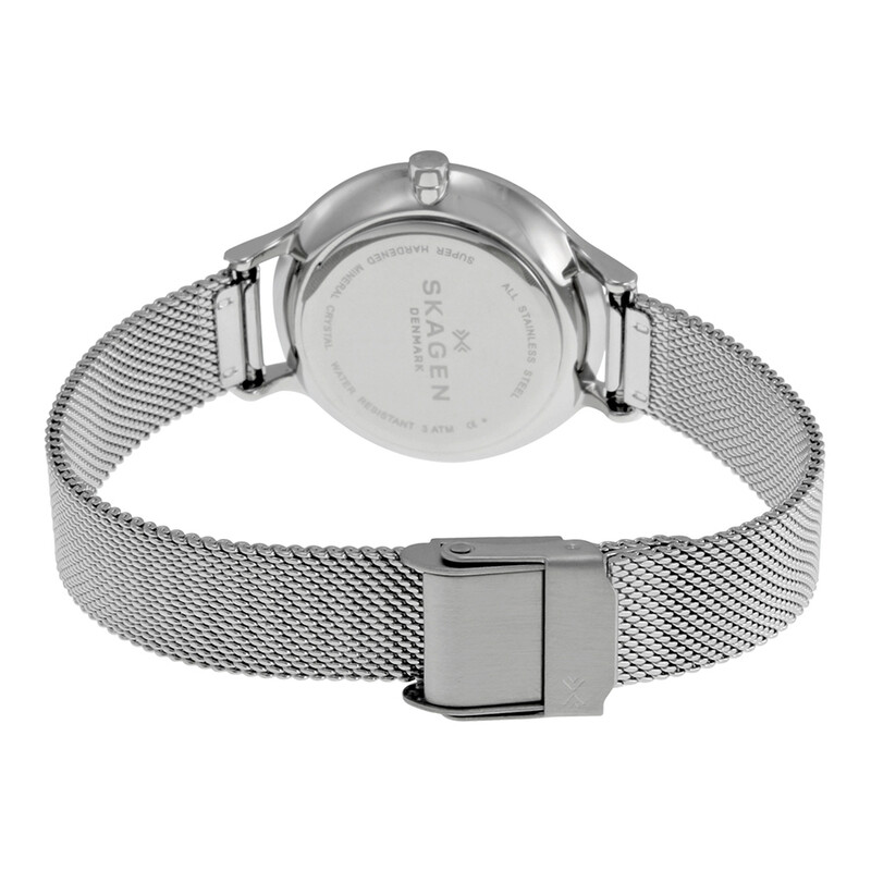 Skagen Anita Blue Dial Stainless Steel Mesh Ladies Watch  display picture 1