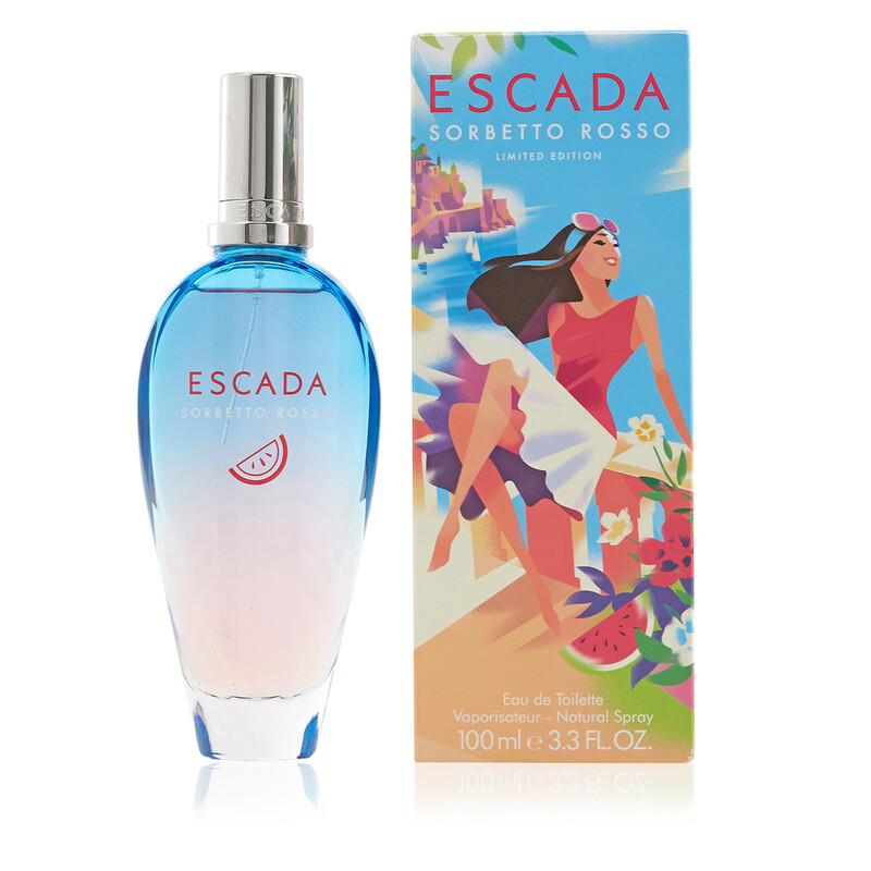 Escada Sorbetto Rosso by Escada for Women - 3.3 oz EDT Spray (Limited Edition) 8005610619323 - Fragrances, Sorbetto Rosso