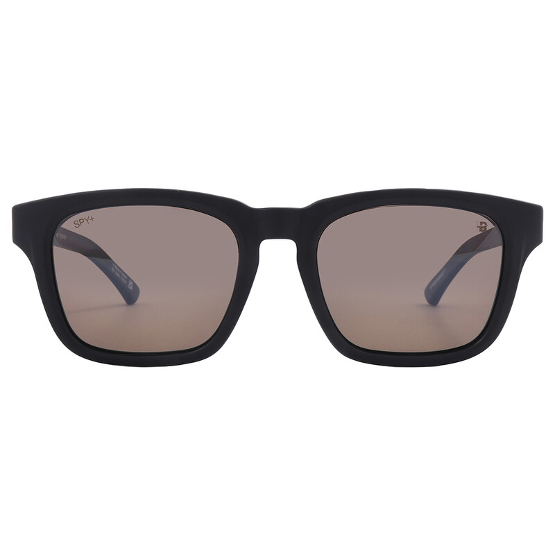 Spy SAXONY Polarized Black Mirror Square Unisex Sunglasses