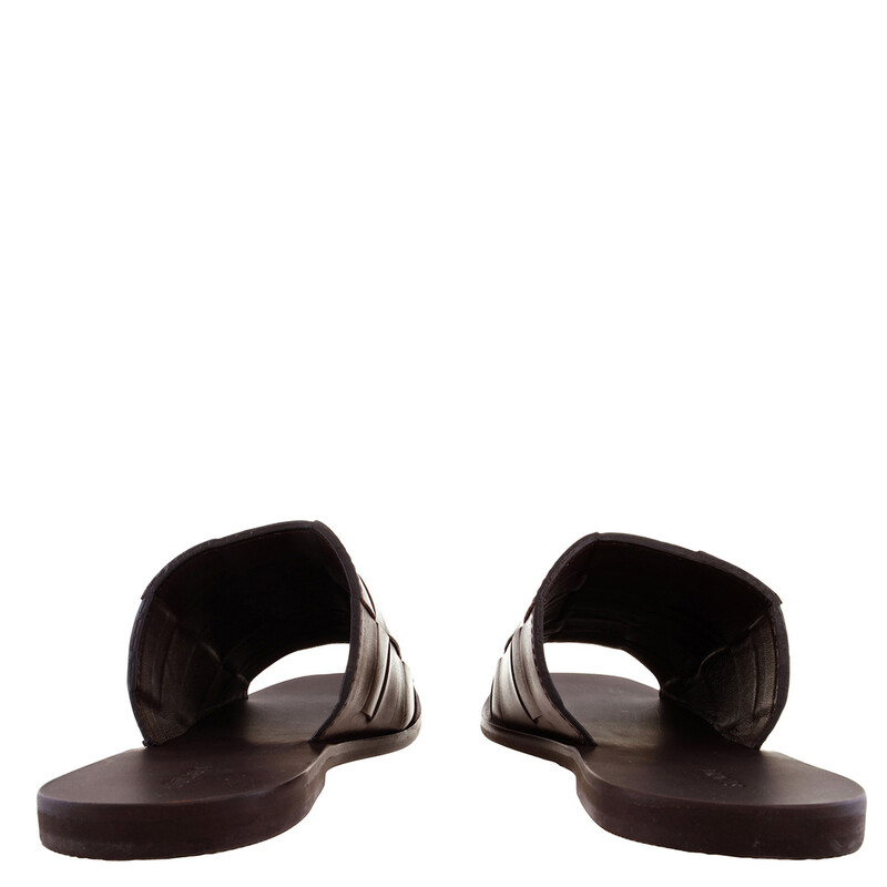 St Agni Woven Leather Flat Sandals, Brand Size 35 ( US Size 5