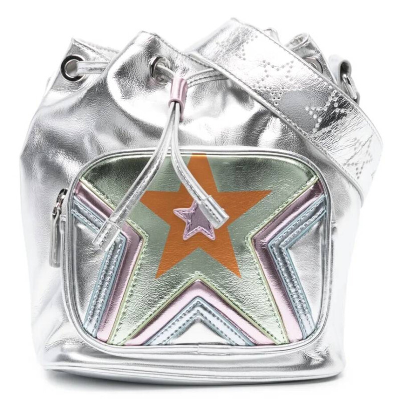 Stella McCartney Kids Star Laminated Bucket Bag TU0A78-Z0699-925
