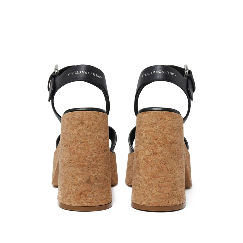 Stella McCartney Skyla Cork-Platform Sandals, Brand Size 36 ( US