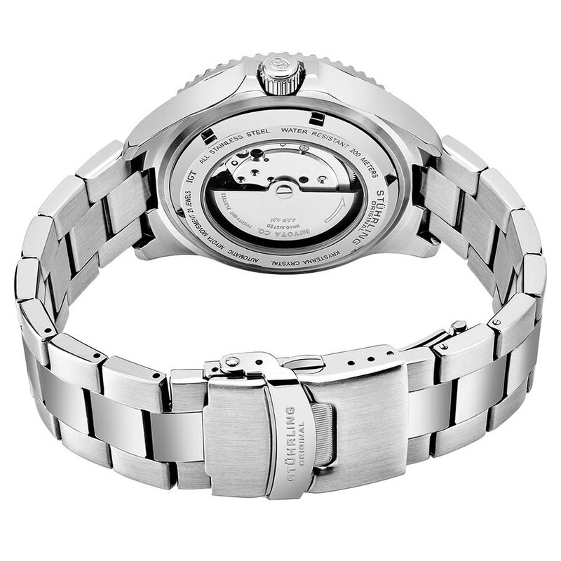 Stuhrling Original Aquadiver Automatic Black Dial Men display picture 1