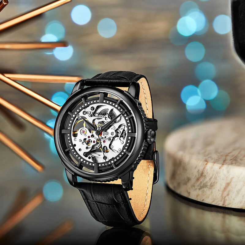 Denmark 3947 Automatic Skeleton Watch 42mm | Stührling