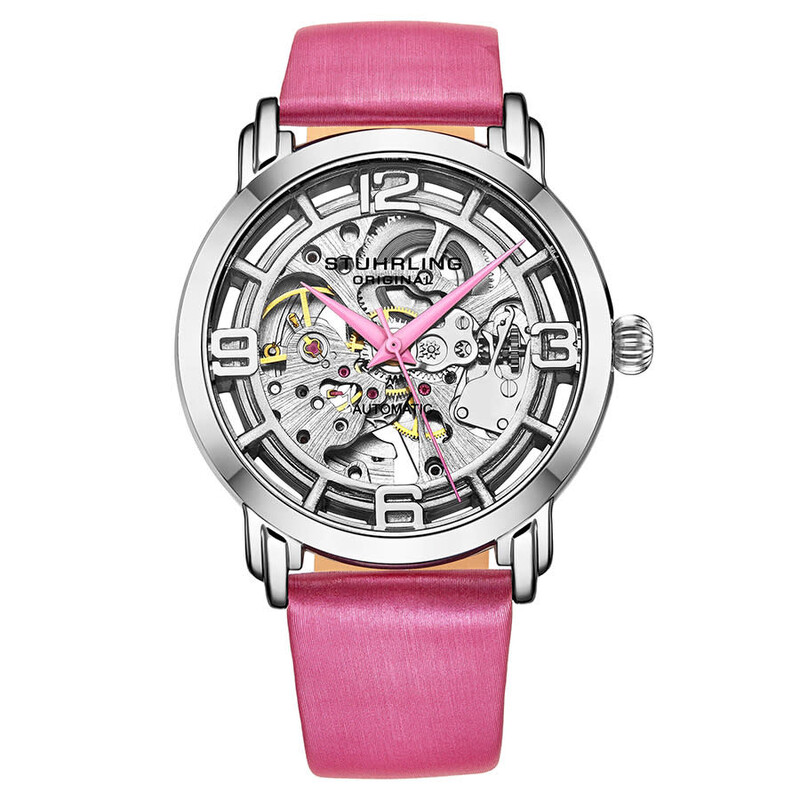 NWT Stuhrling Original Legacy Automatic Silver Dial Ladies Watch Stuhrling Legacy 3952 Automatic Skeleton Watch 34mm | Elegant & main image 2