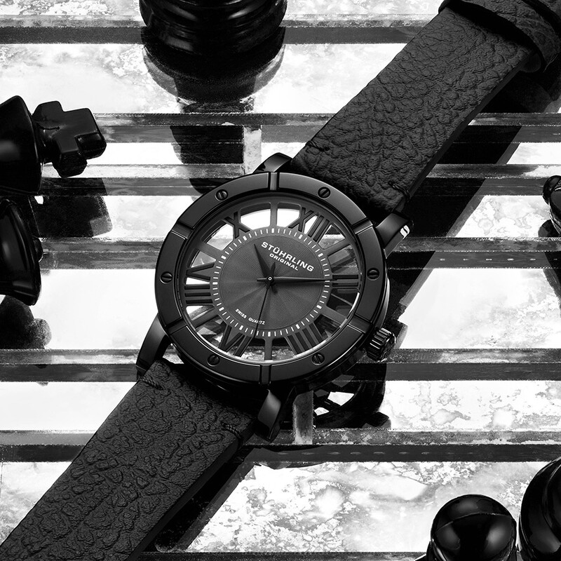 NWT Stuhrling Original Symphony Quartz Black Dial Men\'s Watch Stuhrling Original Symphony Quartz Black Dial Men main image 3