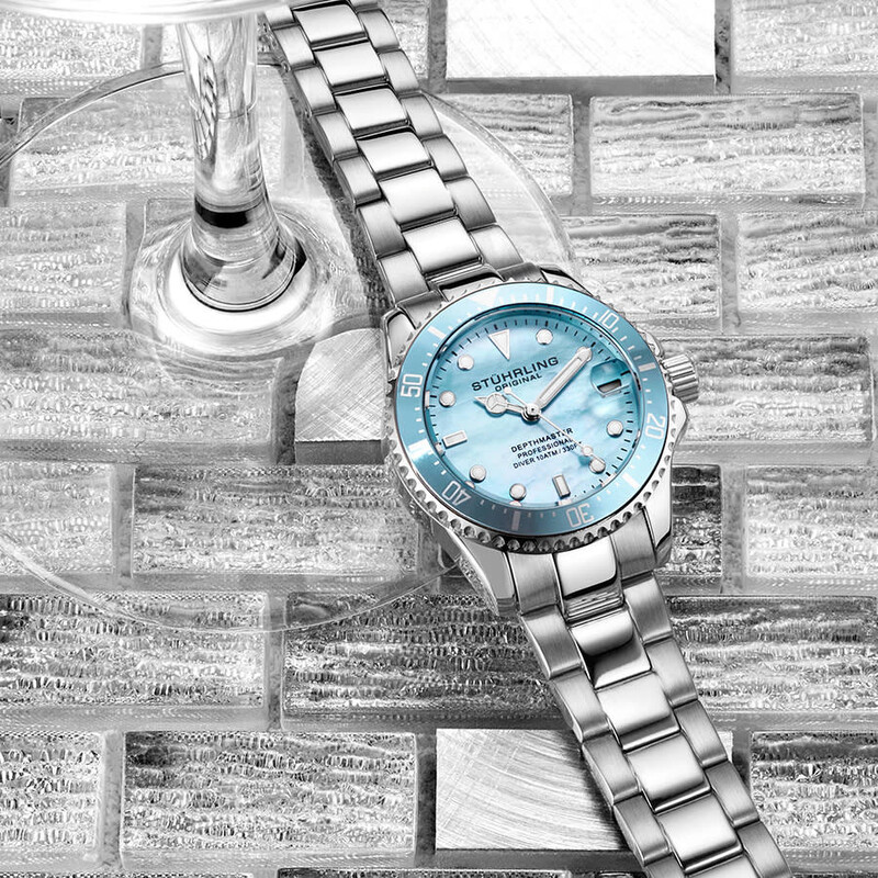 Stuhrling Original Vogue Quartz Blue Dial Ladies Watch  display picture 1
