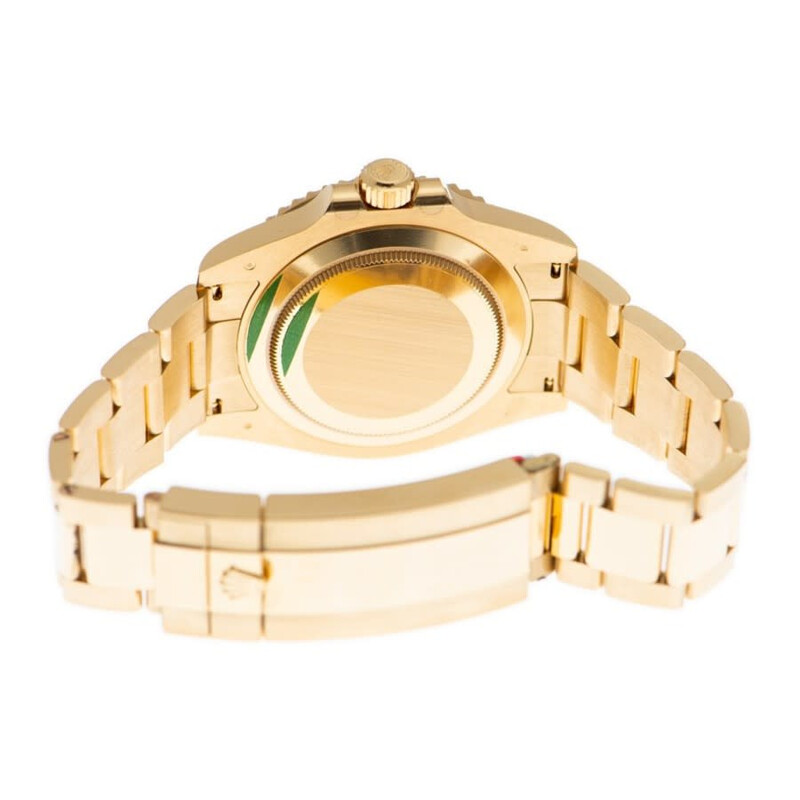 Rolex Submariner Black Dial 18K Yellow Gold Oyster Bracelet