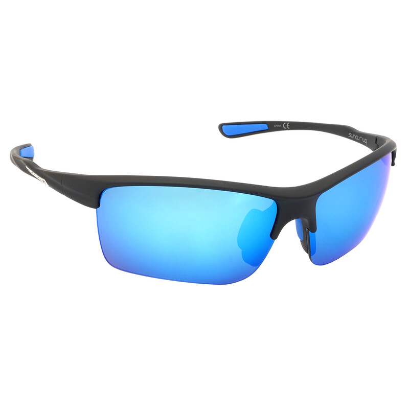 Suncloud Sable Suncloud Sable Polarized Blue Mirror Wrap Men's Sunglasses 202174 003 ...