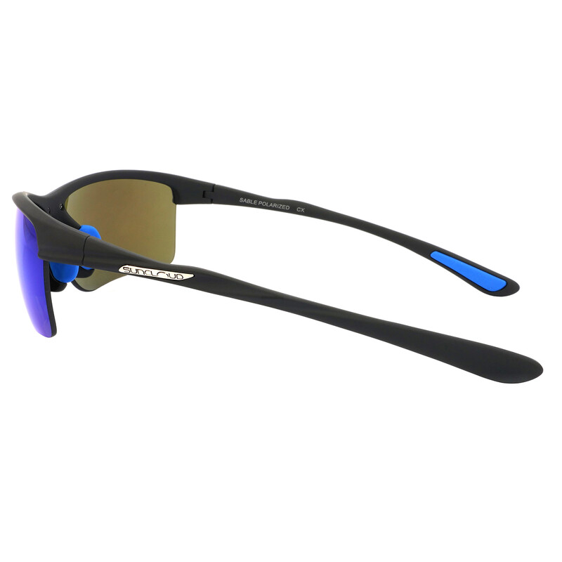 Suncloud Sable Suncloud Sable Polarized Blue Mirror Wrap Men's Sunglasses 202174 003 ...