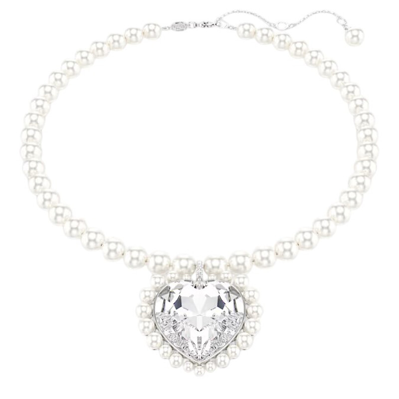 Swarovski Ariana Grande X Swarovski Crystal Pearl Heart Necklace